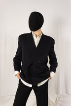 Comme des Garçons Homme Plus S/S 1990 double collar jacket – front view | Recente Studio