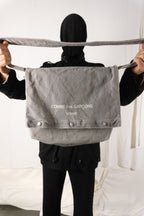 Comme des Garçons Homme 2000s studded shoulder bag – back view | Recente Studio
