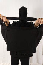 Comme des Garçons Homme Plus 2000s shoulder bag black – detail | Recente Studio