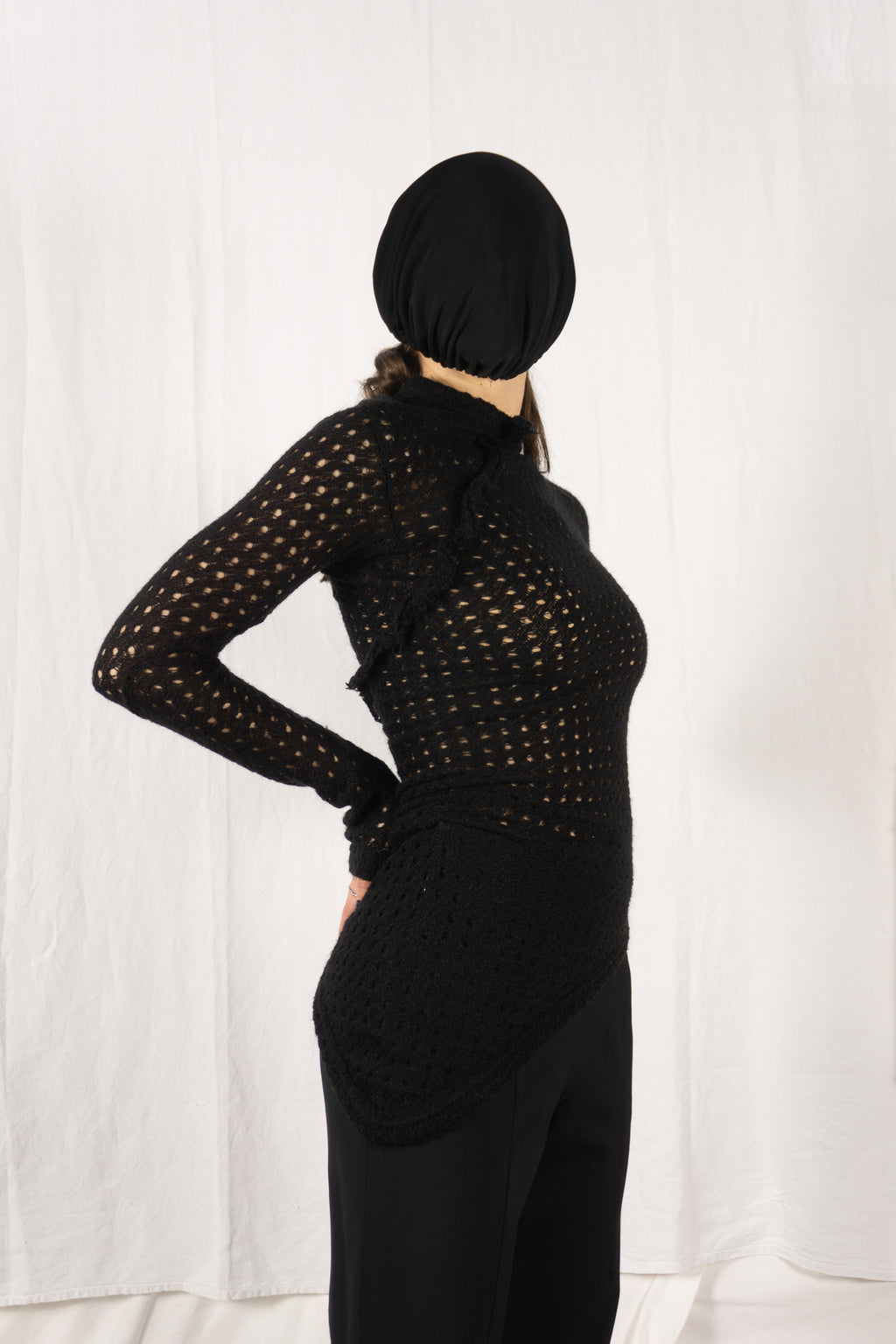 Comme des Garçons 1980s asymmetric jumper – front view | Recente Studio