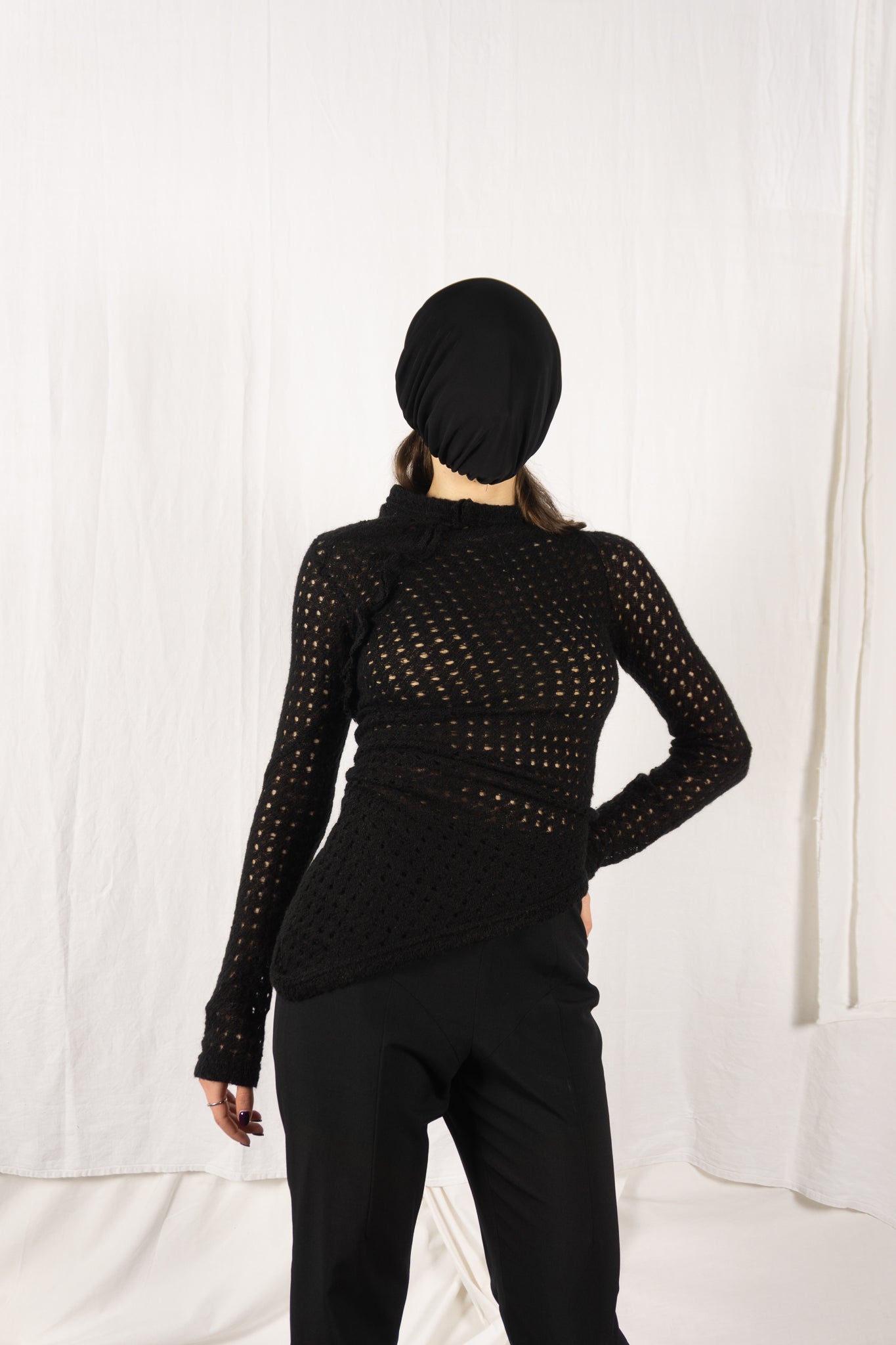 Comme des Garçons 1980s asymmetric jumper – back view | Recente Studio