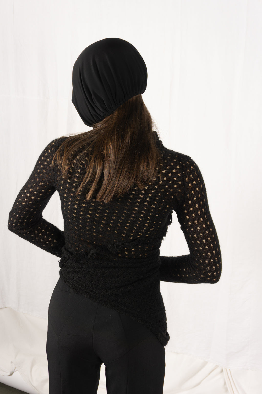 Comme des Garçons 1980s asymmetric jumper – detail | Recente Studio