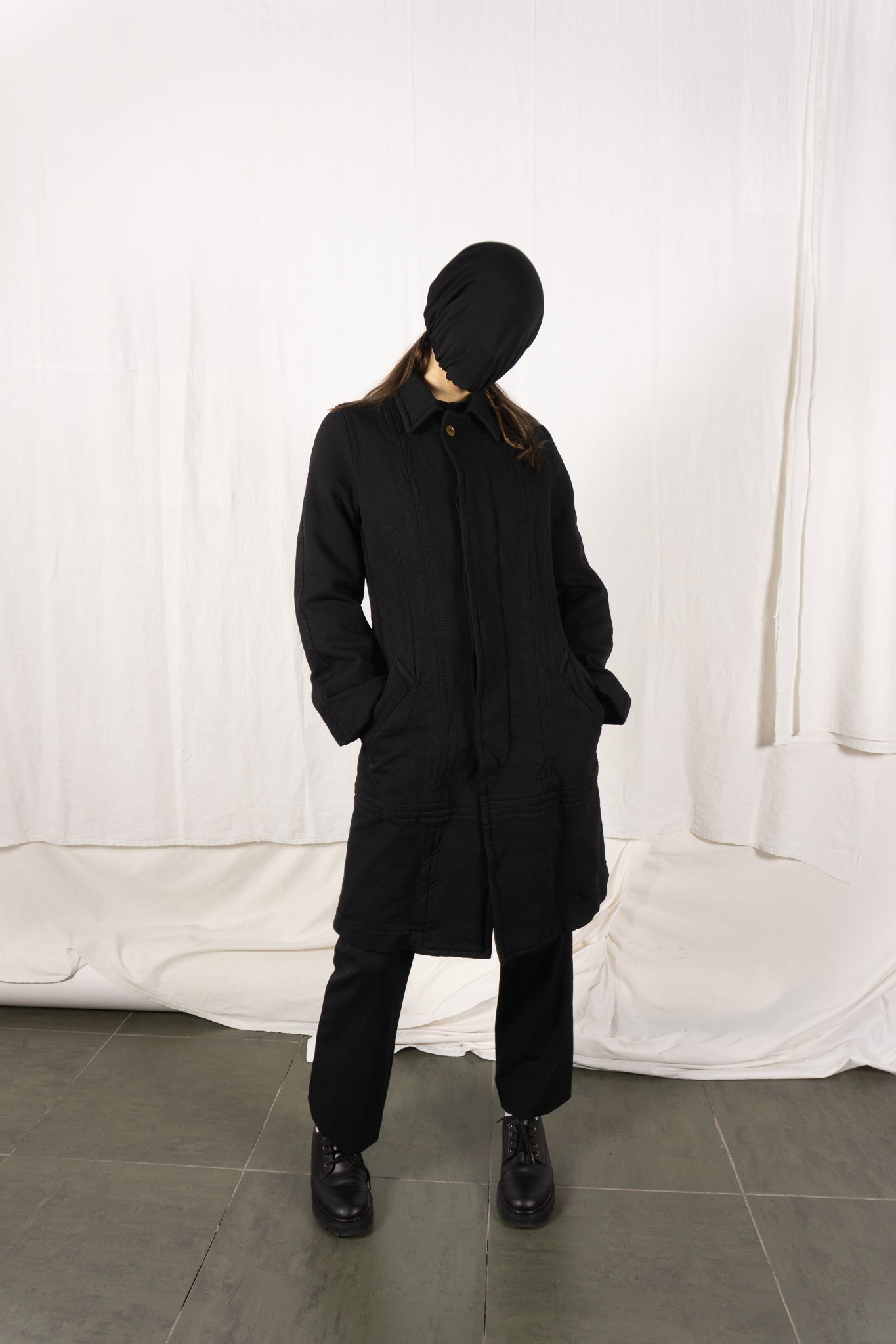 Comme des Garçons AW05 coat – detail | Recente Studio