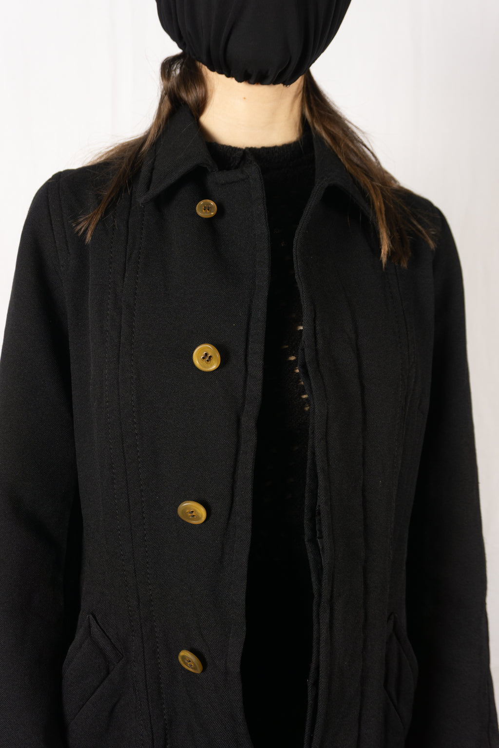 Comme des Garçons A/W 2005 coat – flat lay | Recente Studio