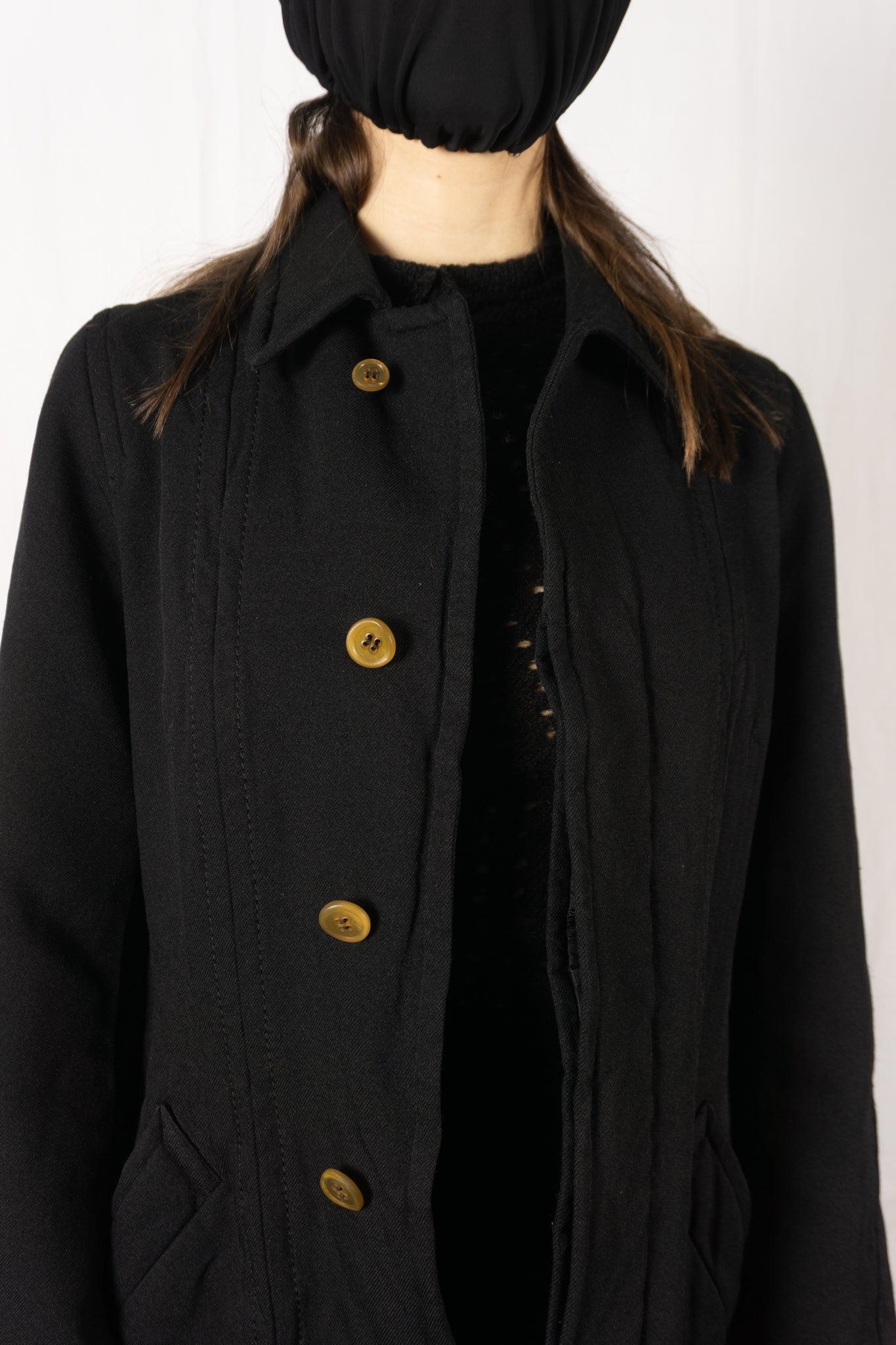 Comme des Garçons A/W 2005 coat – flat lay | Recente Studio
