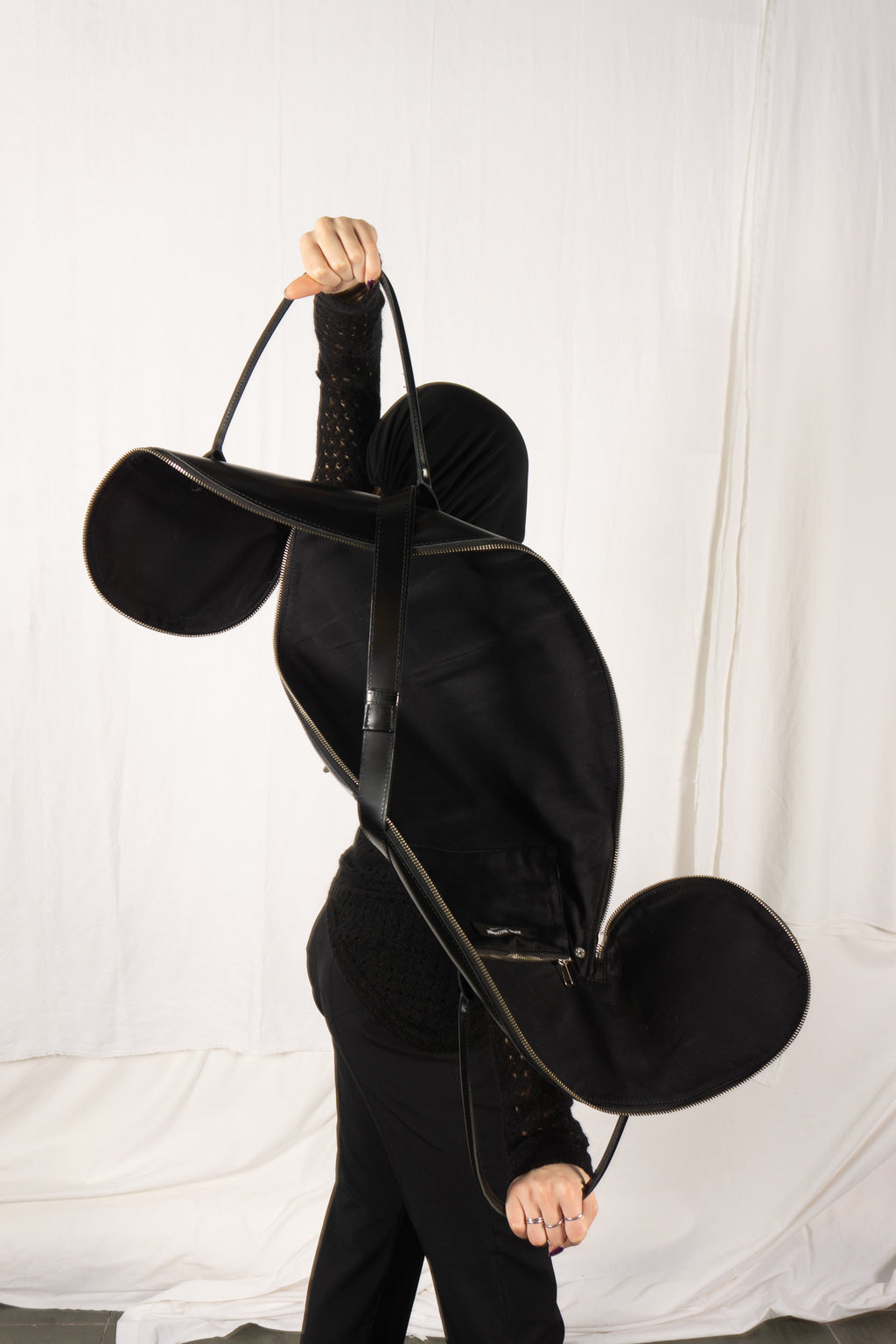 Junya Watanabe AW20 asymmetric handbag – zip detail | Recente Studio
