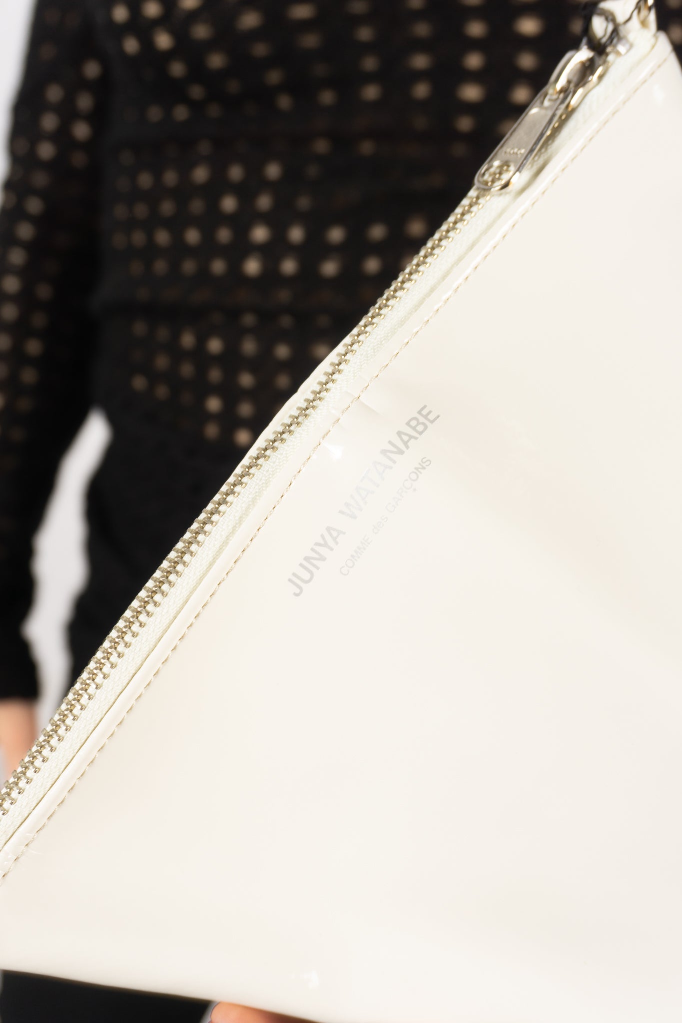 Junya Watanabe triangle handbag – side view | Recente Studio