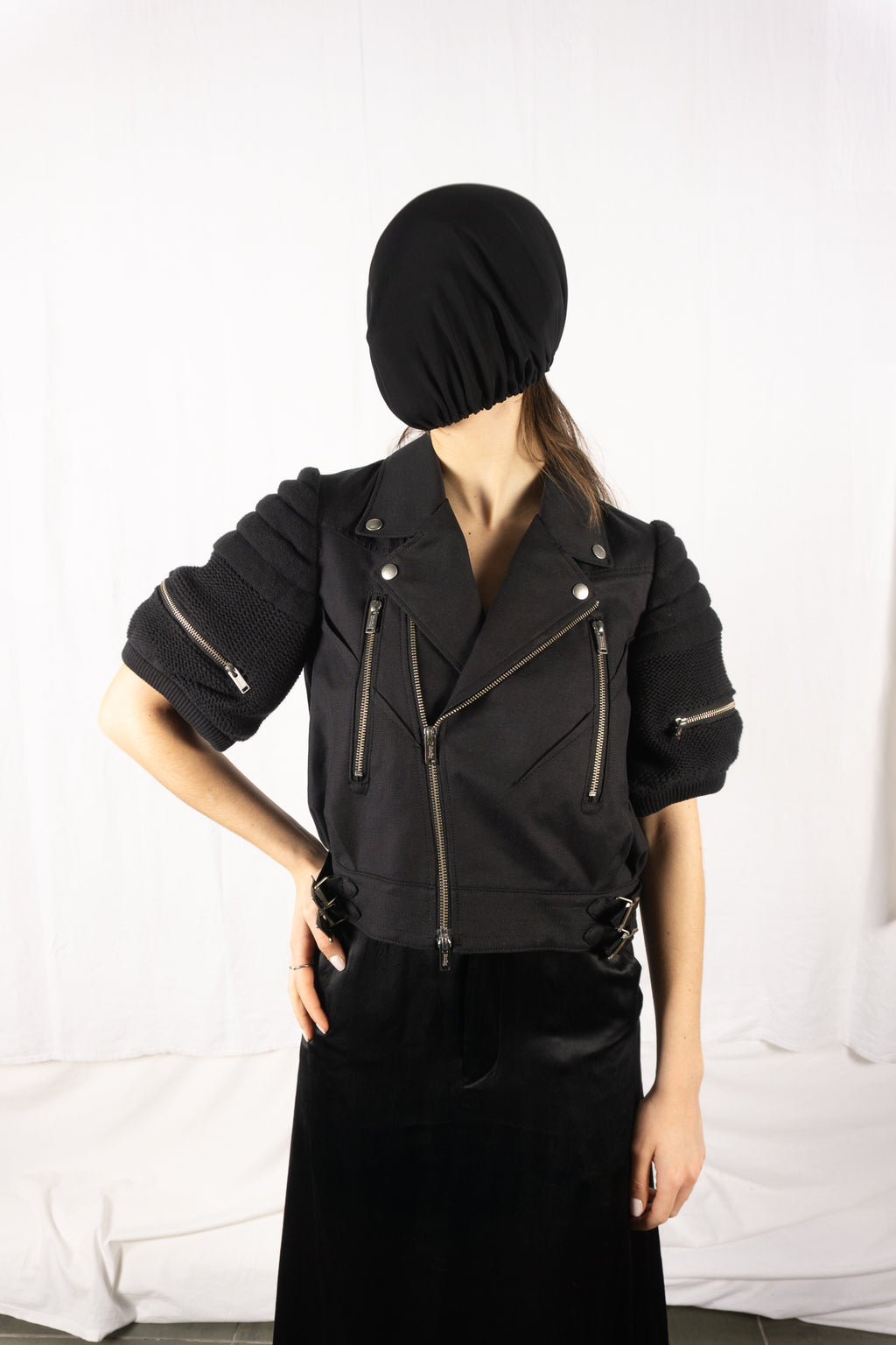 Undercover S/S 2013 biker jacket cotton – front view | Recente Studio
