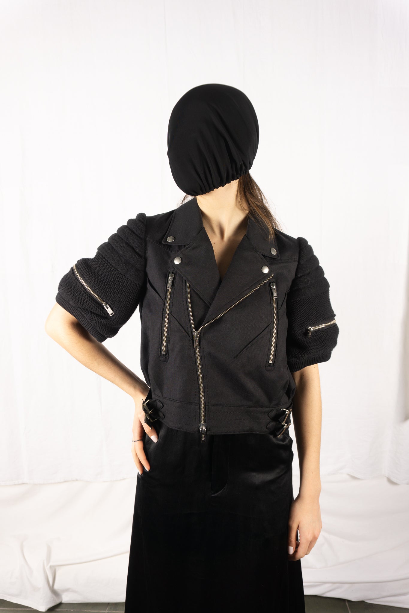Undercover S/S 2013 biker jacket cotton – front view | Recente Studio