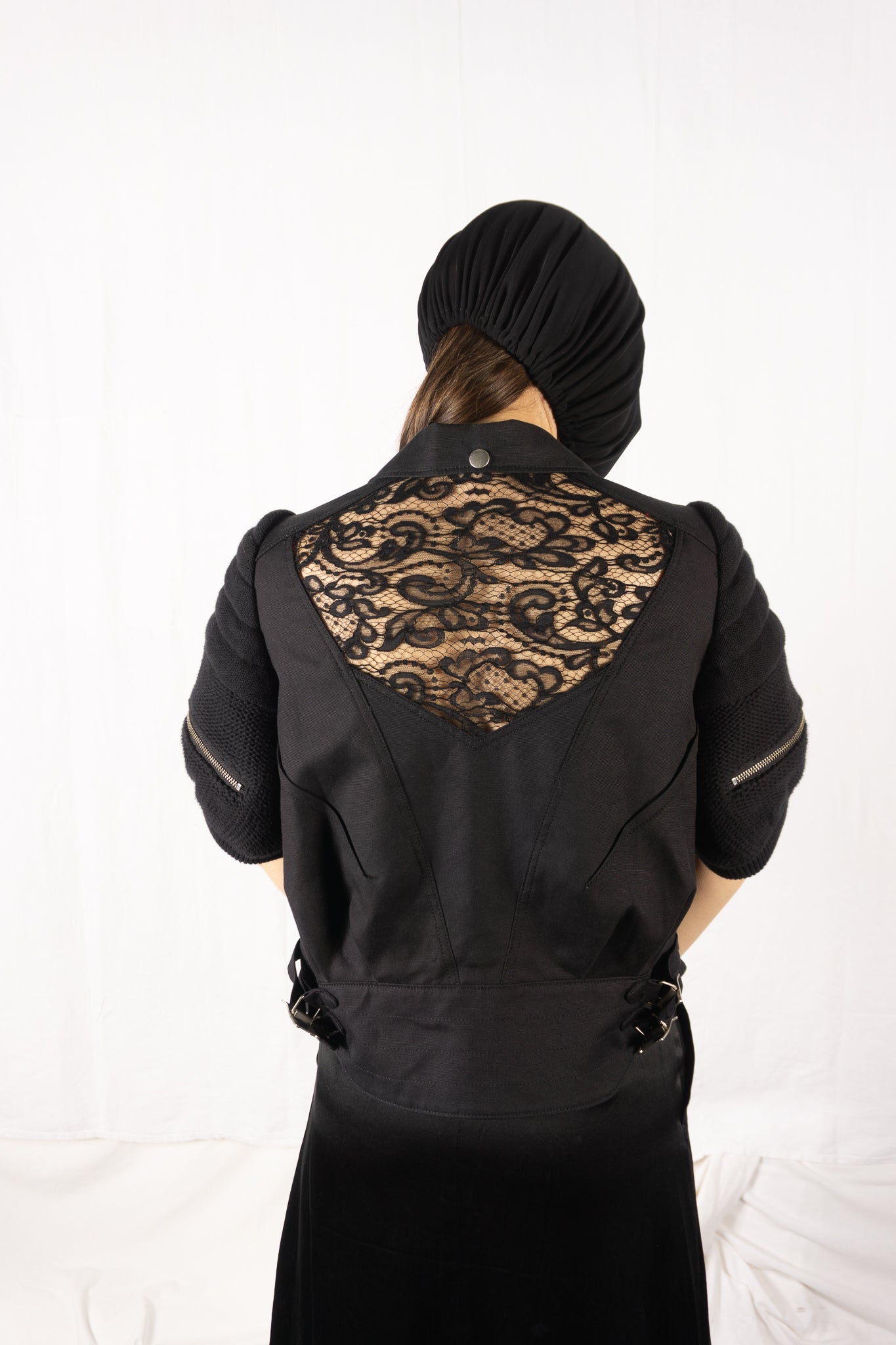 Undercover SS13 biker jacket cotton – back view | Recente Studio