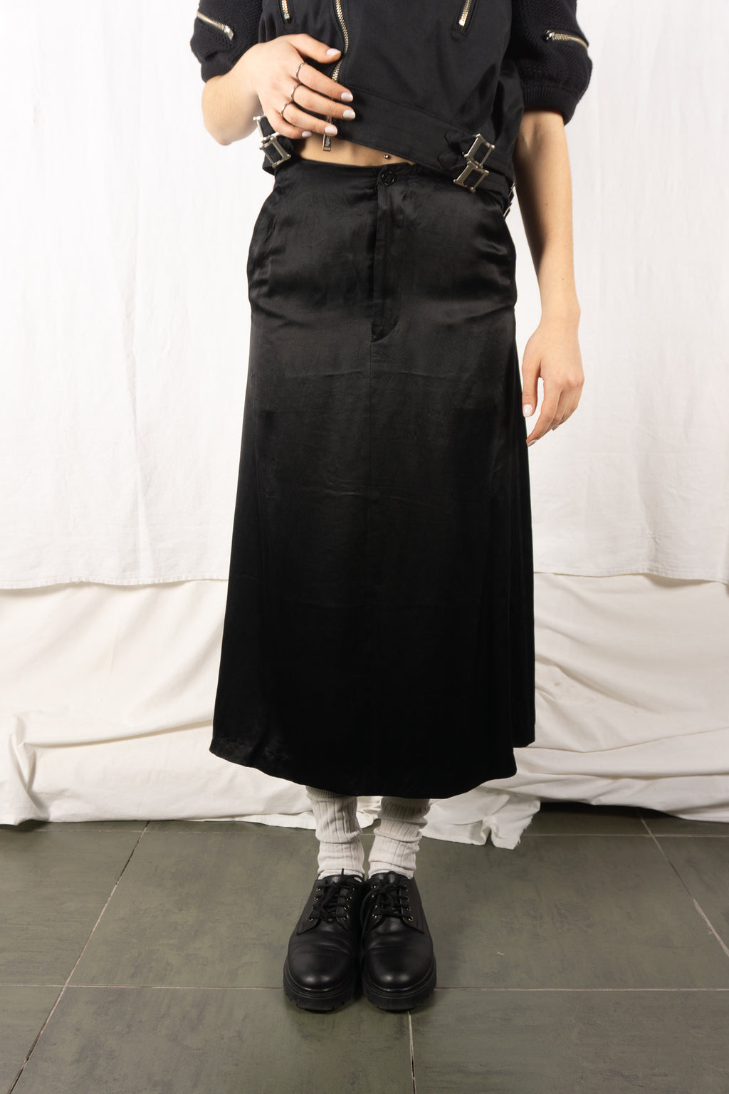Comme des Garçons S/S 1993 long skirt – side view | Recente Studio