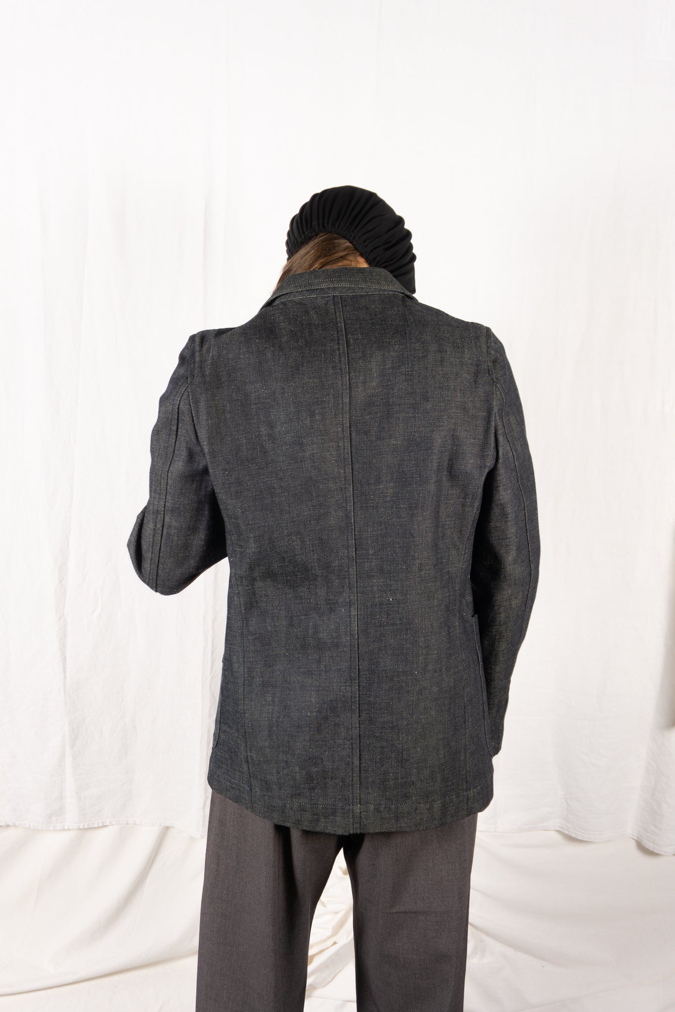 Comme des Garçons A/W 2001 denim jacket – back view | Recente Studio