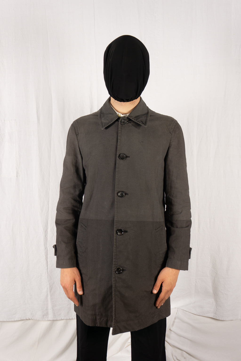 Comme des Garçons Homme A/W 2001 trench coat – front view | Recente Studio