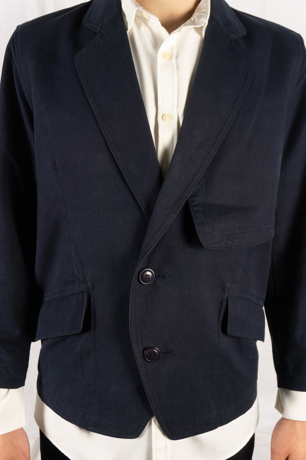 I.S. Issey Miyake Sport 80s irregular jacket – back view | Recente Studio