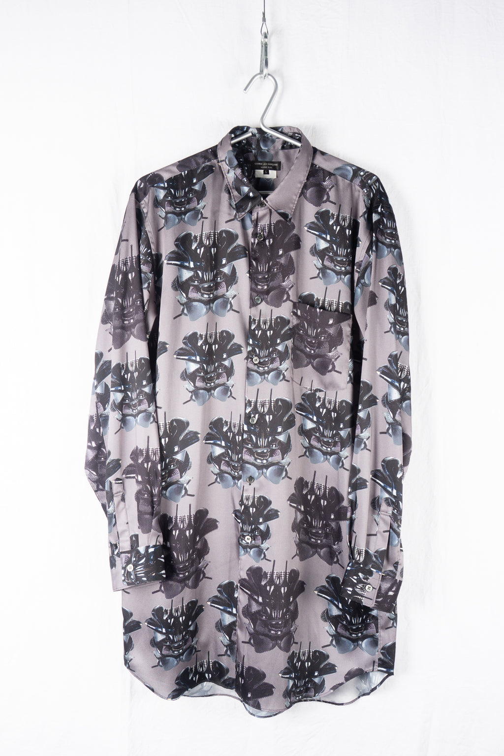 Comme des Garçons Homme Plus A/W 2021 Willie Cole shirt grey – front view | Recente Studio