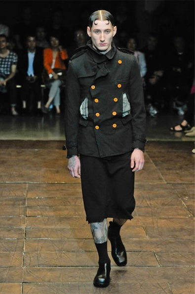 Comme des Garçons Homme Plus SS12 destroyed pockets jacket – back view | Recente Studio