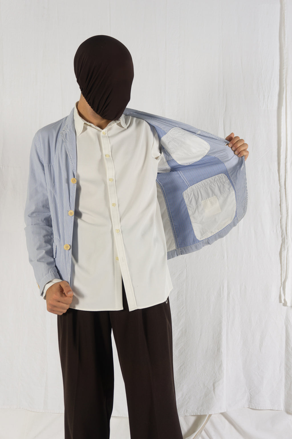 Comme des Garçons Homme 2002 light jacket – collar detail | Recente Studio