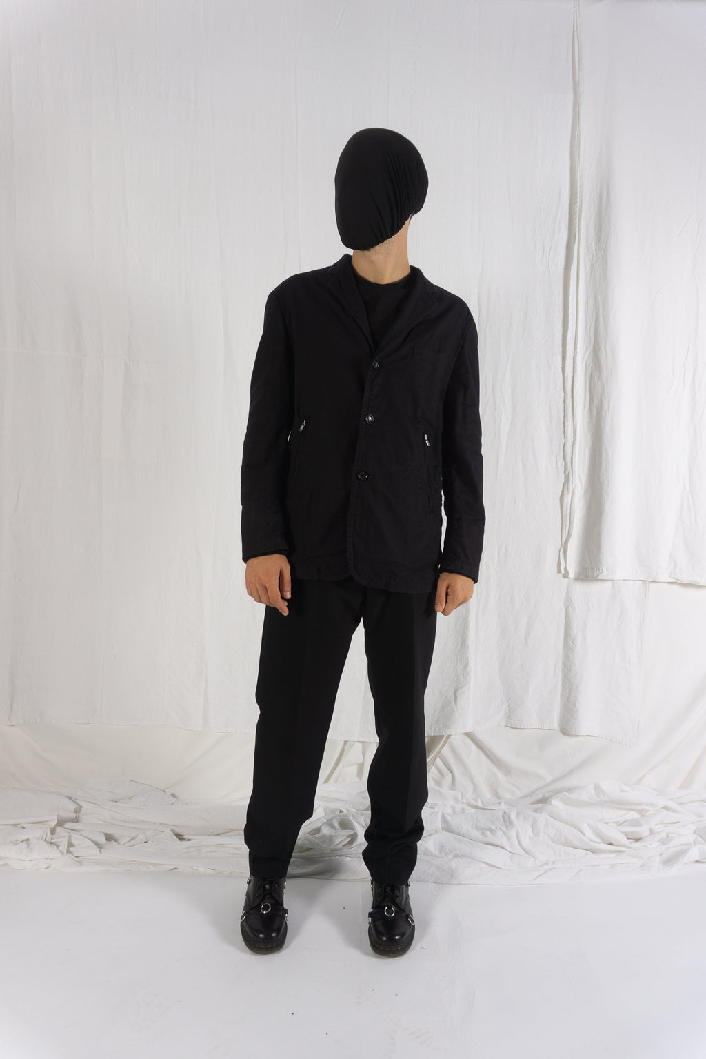 Comme des Garçons Homme AW06 zip pockets jacket – back view | Recente Studio