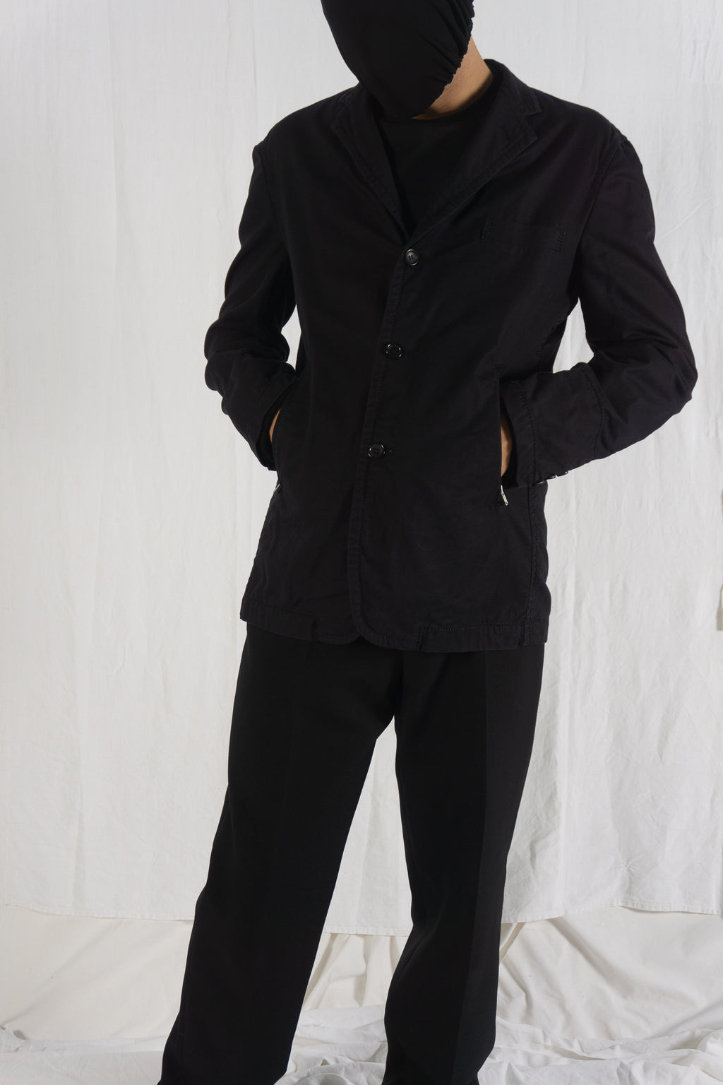 Comme des Garçons Homme AW06 zip pockets jacket – detail view | Recente Studio
