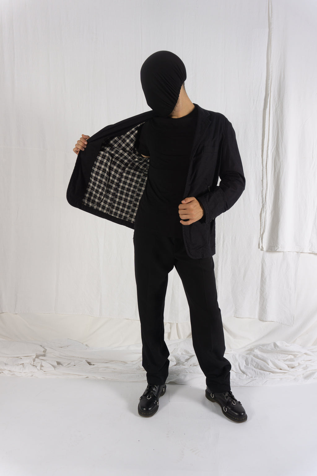 Comme des Garçons Homme AW06 zip pockets jacket – collar detail | Recente Studio