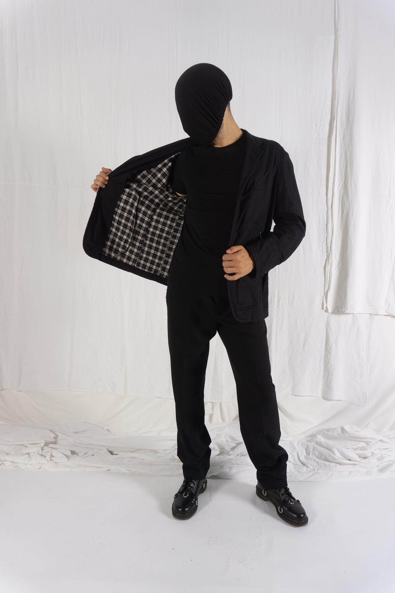 Comme des Garçons Homme AW06 zip pockets jacket – collar detail | Recente Studio
