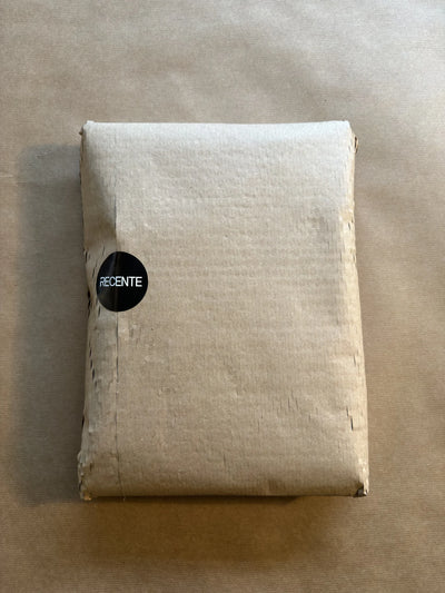 Furoshiki-style biodegradable packaging by Recente Studio, finished parcel | Recente Studio