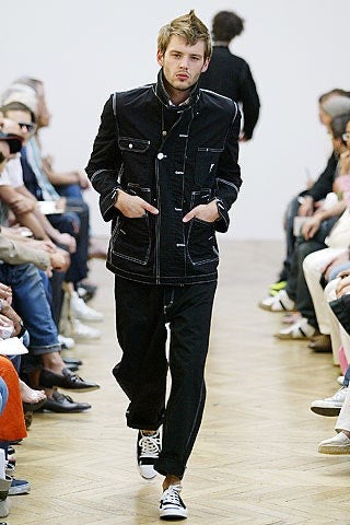 Junya Watanabe Man SS06 x Pointer Brand reversible jacket – side view | Recente Studio