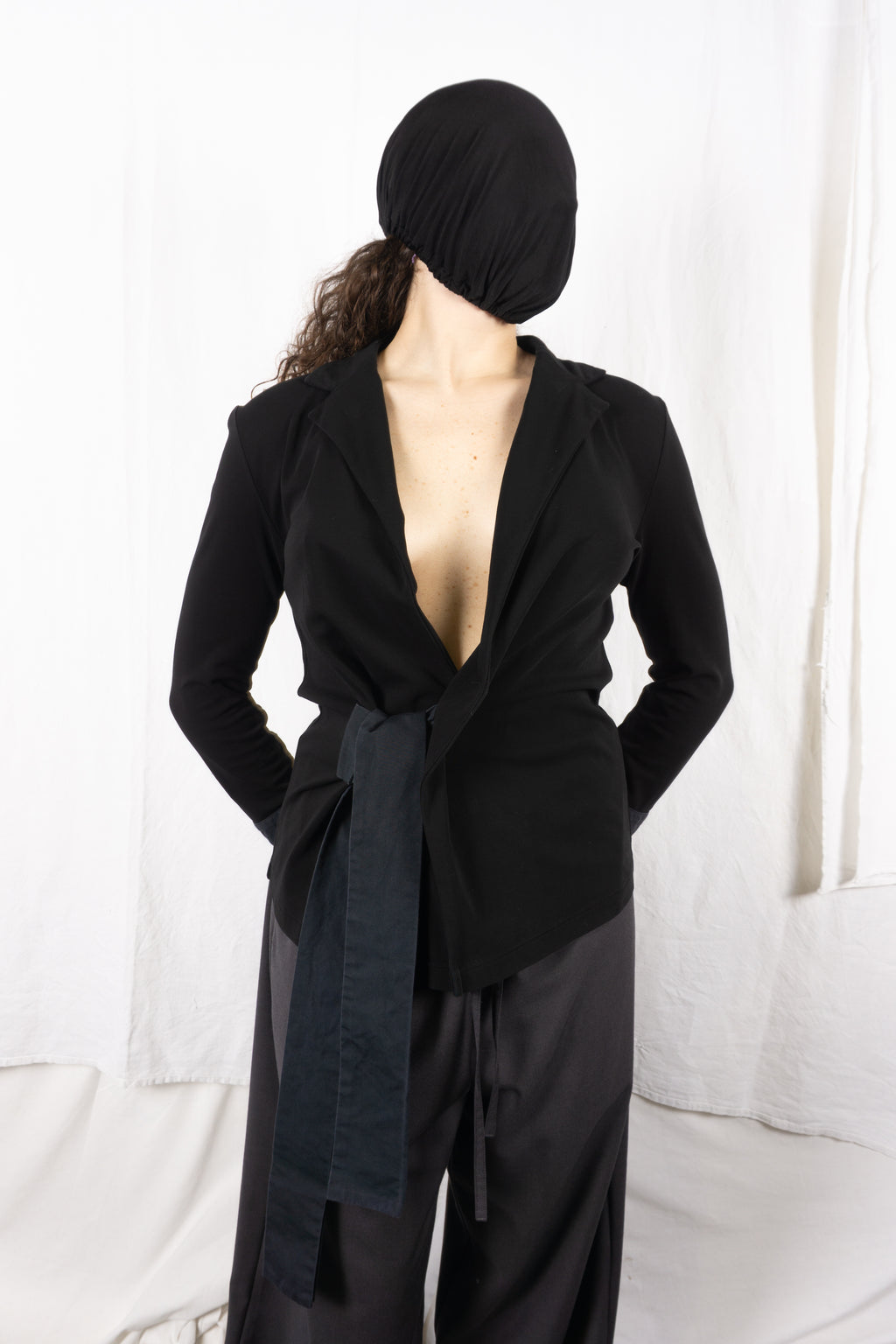 Yohji Yamamoto Noir A/W 2009 Japandi jacket – front view | Recente Studio