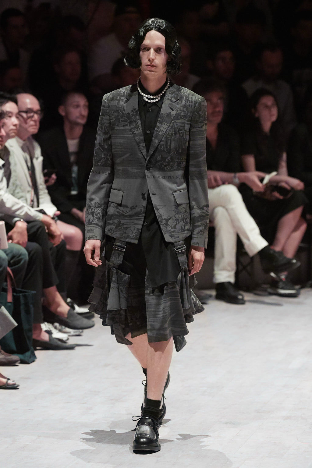 Comme des Garçons Homme Plus SS20 deconstructed jacket – back view | Recente Studio