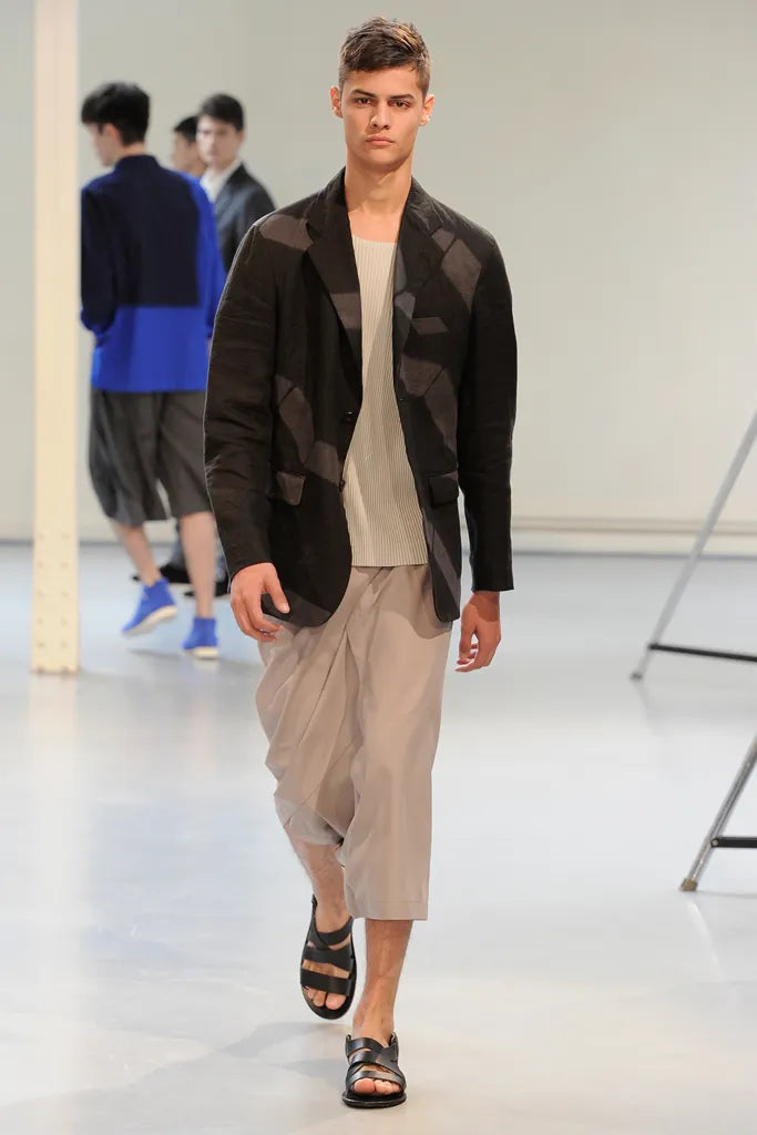 Issey Miyake Men SS12 striped jacket – back view | Recente Studio