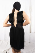 Sacai S/S 2008 pleated silk dress – front view | Recente Studio