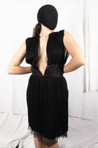 Sacai S/S 2008 pleated silk dress – front view | Recente Studio