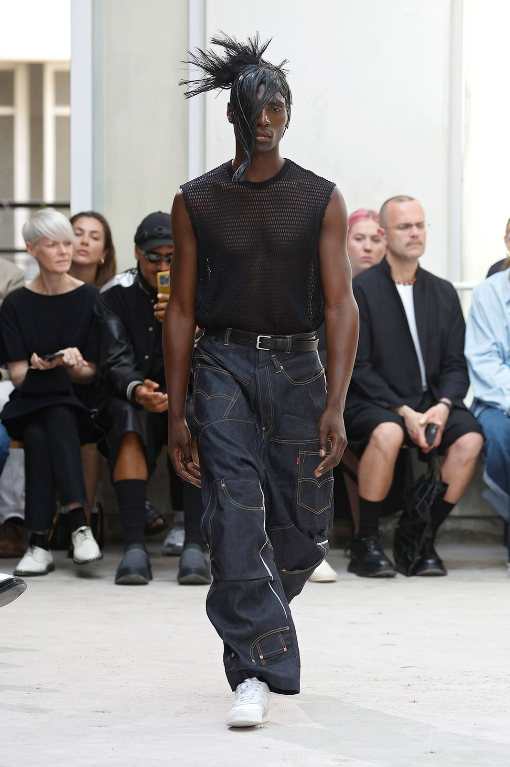 Junya Watanabe Man SS24 net vest – runway | Recente Studio