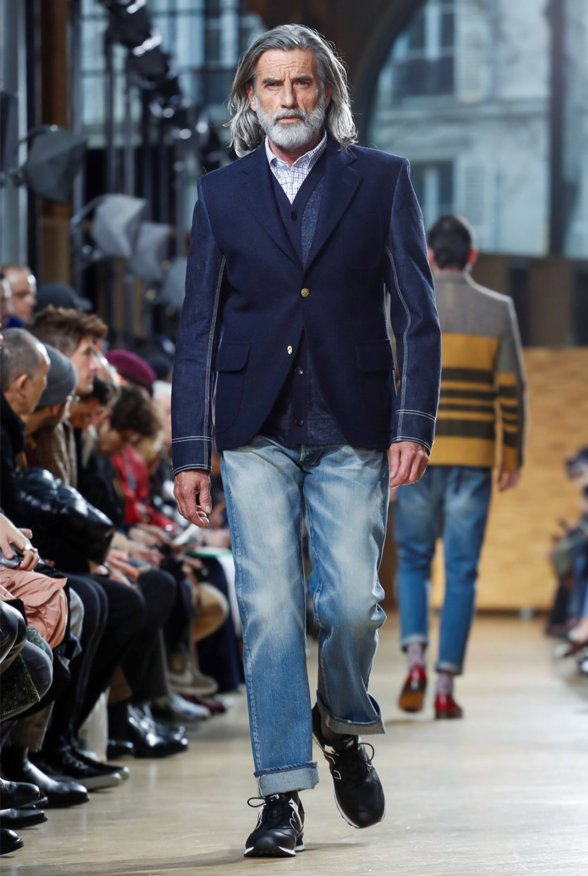 Junya Watanabe Man AW19 wool denim sleeves jacket – runway | Recente Studio