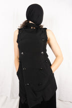 Y's Yohji Yamamoto 2010s sleeveless trench – front view | Recente Studio