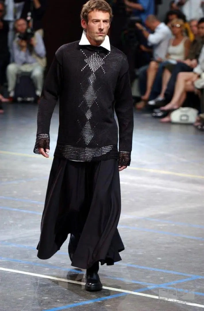 Yohji Yamamoto Pour Homme SS04 long knit – runway | Recente Studio