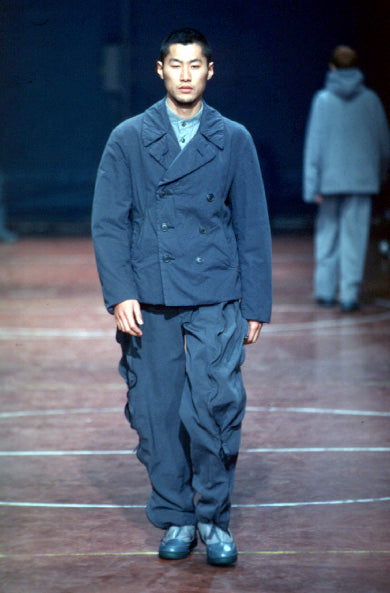 Issey Miyake Men AW99 parachute pants green – runway | Recente Studio