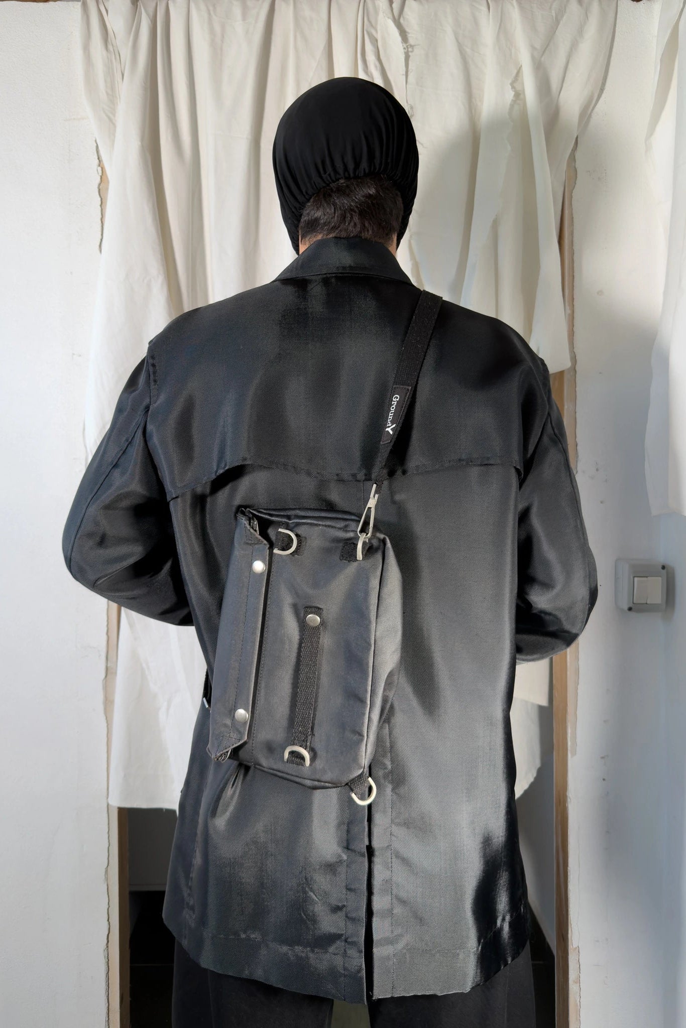 Yohji Yamamoto Ground Y shoulder bag – back view | Recente Studio