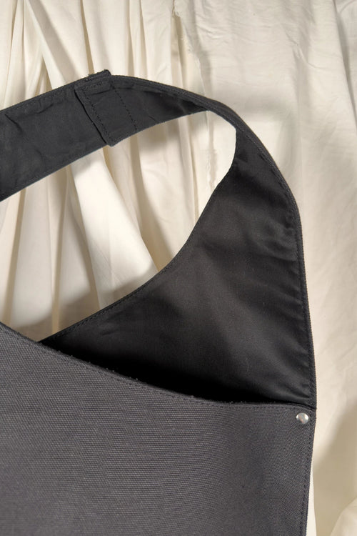 Junya Watanabe 2010s canvas shoulder bag – back view | Recente Studio