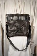 Y's Yohji Yamamoto 1990s leather belt bag – front view | Recente Studio