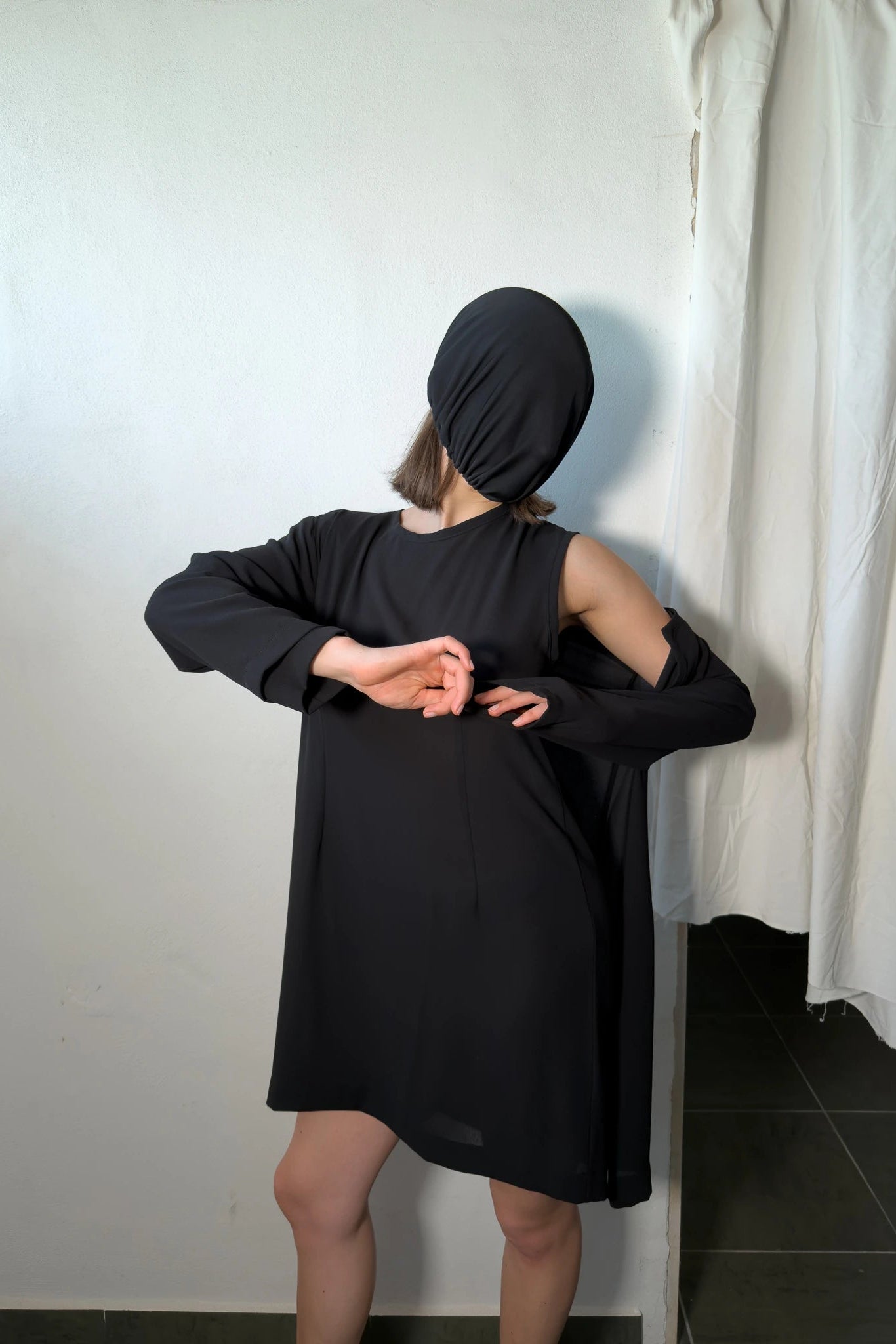 Comme des Garçons A/W 1991 asymmetrical dress – back view | Recente Studio