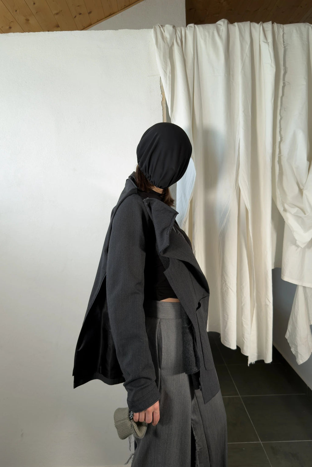 Undercover Small Parts A/W 98-99 deconstructed cardigan-jacket – back view | Recente Studio