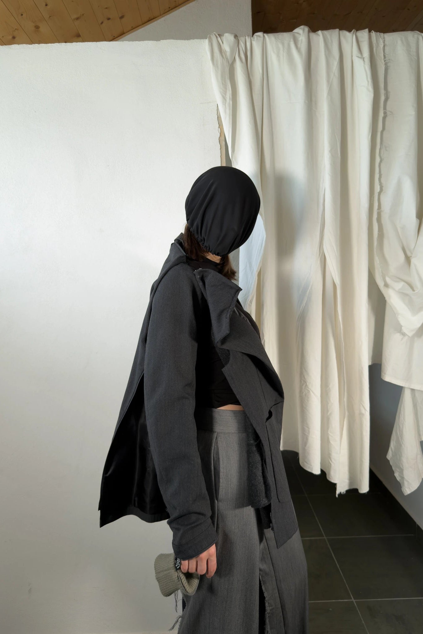 Undercover Small Parts A/W 98-99 deconstructed cardigan-jacket – back view | Recente Studio