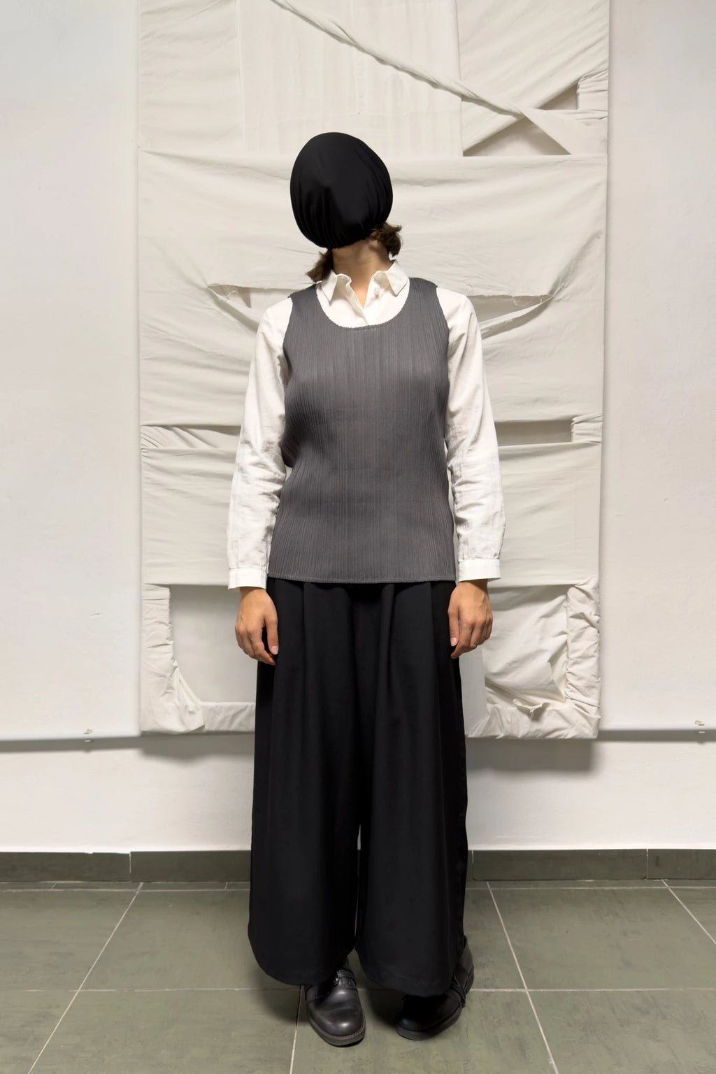 Issey Miyake Pleats Please 2000s tank top – front view | Recente Studio
