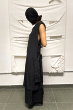 Ground Y Yohji Yamamoto long vest – texture detail | Recente Studio