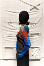 Issey Miyake Pleats Please A/W 2018 multicolour top – back view | Recente Studio