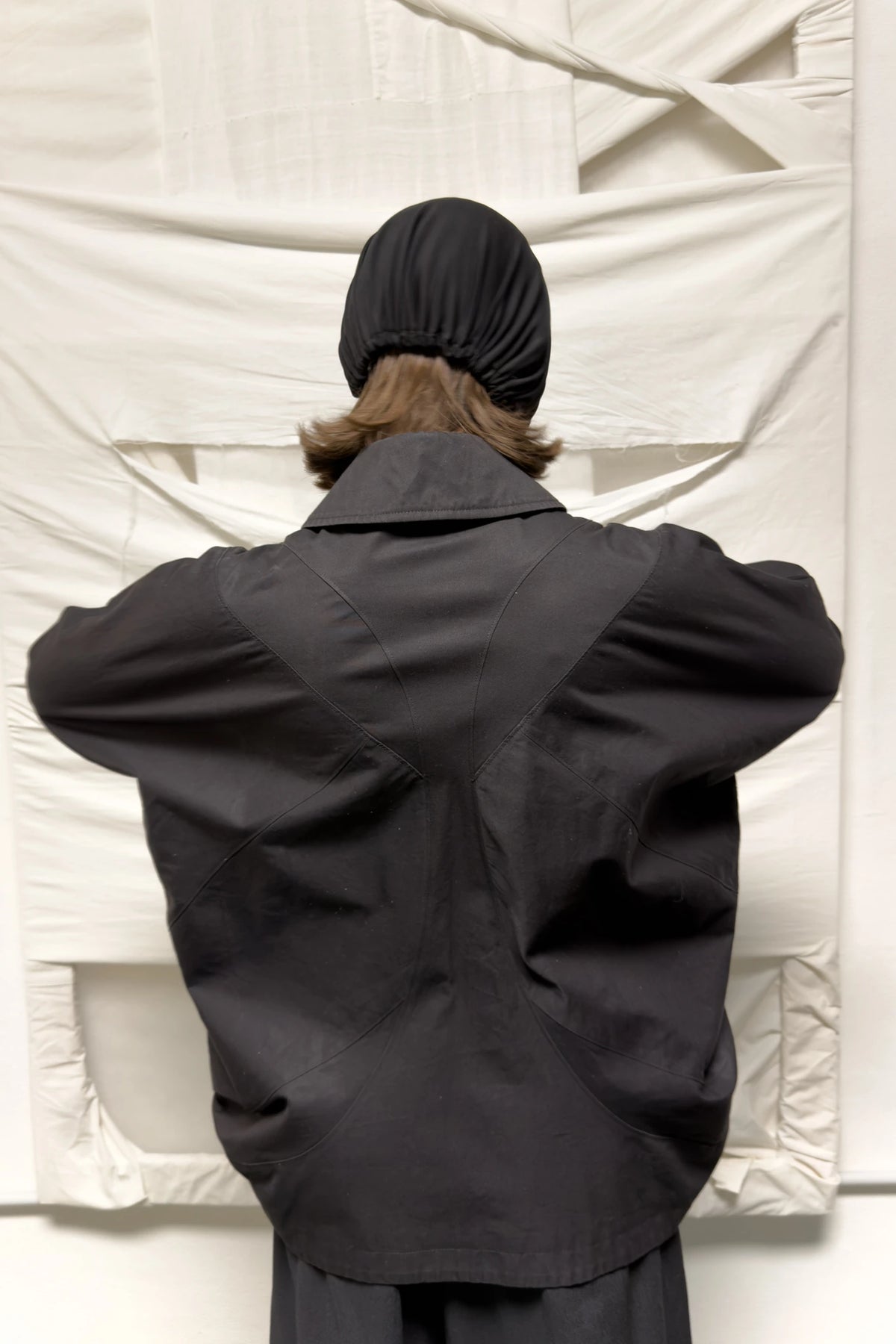 Junya Watanabe SS13 cropped trench coat – three-quarter view | Recente Studio