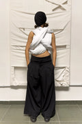Comme des Garçons S/S 2002 deconstructed wide pants – front view | Recente Studio