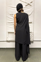 Comme des Garçons A/W 1991 asymmetrical dress – back view | Recente Studio