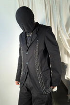 Comme des Garçons Homme Plus 2000s chains jacket – back view | Recente Studio